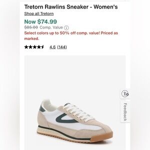 Tretorn Rawlins Sneaker - Women's
